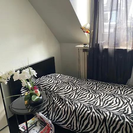 Privatunterkunft Charmantes Gastezimmer In Zentraler Kunstlerwohnung Uber Den Dachern Dusseldorfs